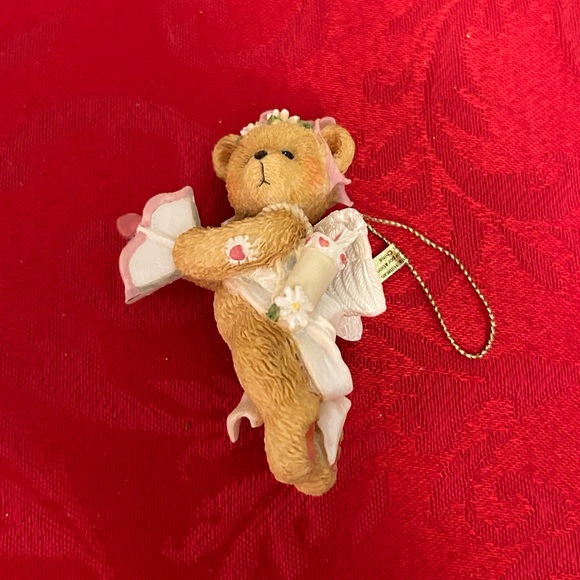 Cherished Teddies Girl Bear Flying Cupid Ornament - Picture 5 of 7